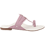 The White Pole Women's Pink Toe Ring Sandals 1 Pair (UK/IND-6)