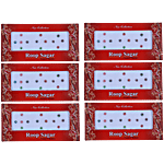 Pearlfiesta Sticker Kumkum Multicolour Stone Border Cards Bindi 20 pcs (Pack of 6)