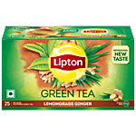 Lipton Lemongrass Ginger Green Tea 32.5 g (25 Bags x 1.3 g each)