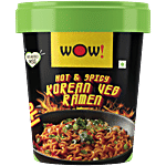 Wow! Noodles Hot & Spicy Korean Veg Ramen Cup Noodles 90 g
