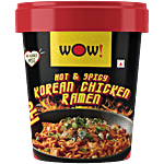 Wow! Noodles Hot & Spicy Korean Chicken Ramen Cup Noodles 95 g