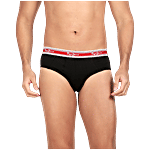 Pepe Jeans Black Cotton Comfort Fit Briefs 1 pc (Size - M)