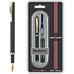 Pierre Cardin Paris Golden Eye Black Exclusive Fountain Pen 1 pc (2 pcs Xtra Long Ink Cartridges & 1 Ink Converter)