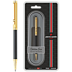 Pierre Cardin Paris Golden Era - Satin Gold Black Ball Pen 1 pc