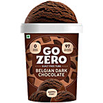 Go Zero Belgian Dark Chocolate Guilt Free Ice Cream 500 ml Tub