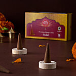Daivya Sparsh by bigbasket Charcoal Free Gulab Premium Dhoop Cones 50 pcs