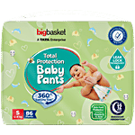 bigbasket Baby Diapers Pants - Small 86 pcs Poly Bag