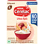 Nestle Cerelac Wheat Apple Cherry Baby Cereal With Milk - 6 To 24 Months 350 g 