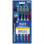 Oral-B Criss Cross Soft Toothbrush 4 pcs