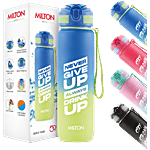 Milton Gen'Z 1000 Water Bottle - Blue, Never Give Up Always Drink Up 1 L