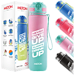 Milton Gen'Z 1000 Water Bottle - Pink, Never Give Up Always Drink Up 1 L
