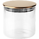 JB Round Vertical Glass Jar With Airtight Lid 400 ml