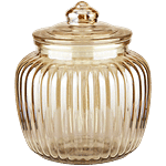 JB Round Vertical Glass Jar With Airtight Lid 1.45 L