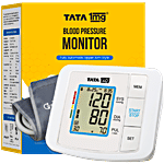 Tata 1mg Digital Blood Pressure Monitor - Fully Automatic Upper Arm Style, With USB Cable Charging 1 pc