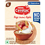 Nestle Cerelac Ragi/Nachni Apple Baby Cereal With Milk - 6 To 24 Months 300 g