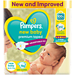 Pampers  Premium Taped New Baby Diapers - Up To 5 kg 96 pcs