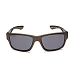 Fastrack Men Square Sunglasses With UV Protected Grey Lens & Black Frame 1 pc
