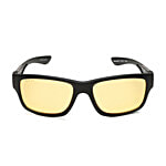 Fastrack Men Square Sunglasses With UV Protected Yellow Lens & Black Frame 1 pc (Medium)
