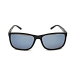Fastrack Men Square Sunglasses With Mirrored Blue Lens & Black Frame 1 pc