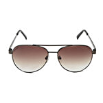 Fastrack Men Aviator Sunglasses With Gradient Brown Lens & Frame 1 pc