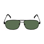 Fastrack Men Navigator Sunglasses With UV Protected Green Lens & Black Metal Frame 1 pc