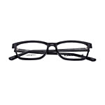 Fastrack Unisex Square Computer Anti-Glare Glasses With Transparent Lens - Black Frame 1 pc