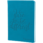 Paperkraft Blue Debossed PU Journal - Unruled, 192 Pages, Notebook 1 pc