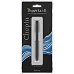 Paperkraft Chopin Lissome Matte Black Body - Metal Body Pen, Blue Ink Ball, Slim & Sleek 1 pc