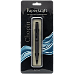 Paperkraft Chopin Matte Grey Body - Metal Body Pen, Blue Ink Ball Point 1 pc
