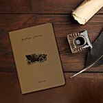 Paperkraft Brown Kraft With Automotive Theme 176 Pages Notebook - Size 21 x 14.8 cm 1 pc