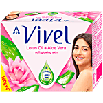 Vivel Lotus Oil + Aloe Vera Soap 150 g (Pack of 4)