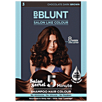 Bblunt Salon Secret 5 Minute Shampoo Hair Colour 20 ml Chocolate Dark Brown (Pack of 5)