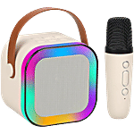 Wembley Karaoke Machine - Mini Portable Bluetooth 5.3 Speaker With Wireless Microphone & Dynamic Lights, For Kids & Adults 1 pc