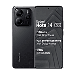 Redmi Redmi Note 14 5G (6GB RAM, 128GB, Titan Black) 1 Unit
