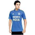 Adidas Cricket Men's ODI Fan Jersey Short Sleeve True Blue For Champions Trophy 1 pc (Size - S)