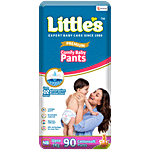 Little's Comfy Baby Diaper Pants - New Born, Upto 5 kg 90 pcs