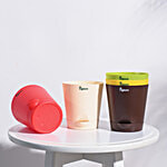 Ugaoo Krish Self Watering Planters - 10.16 cm, Assorted Colours 5 pcs