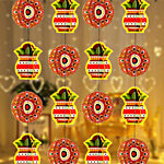 Pearlfiesta Decoration Kalash Rangoli Paper Frills 3D 4 pcs 