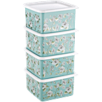 Joyo Fresia Container Set, Printed, Assorted Colour 4 pcs