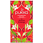 Pukka Ashwagandha & Tulsi Herbal Infusions For Active Energy 25 g (25 Bags x 1 g each)
