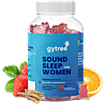 Gytree Sound Sleep For Women - Gummies With Melatonin & Ashwagandha, Strawberry Flavour 30 pcs Box
