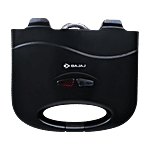 Bajaj Electricals SWX 3 Deluxe 800W 2 Slice Sandwich Maker With LED Neon Indicator (Black) 1 Unit