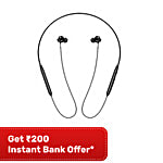 OnePlus Bullets Z2 Neckband With AI Noise Cancellation (IP55 Water Resistant, Fast Charging, Booming Black) 1 Unit