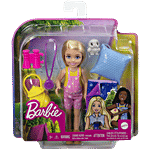 Barbie  It Takes Two - Camping Playset With Chelsea Doll, Blonde, Pet Owl, Sleeping Bag, Binoculars & Camping Accessories 1 Set