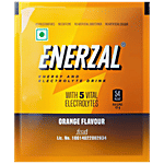 Enerzal Energy & Electrolyte Drink Powder With 5 Vital Electrolytes - Orange 75 g 