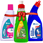 bb home Neem Dishwash liquid + Floral Floor Cleaner + Original Toilet Cleaner 750 ml Combo (250 ml each)