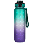 Solara Tritan Motivational Water Bottle - Purple Mint 1 L