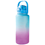 Solara Tritan Motivational Water Bottle - Blue Fuchsia 2 L