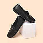 V8 by Ruosh The Oslo Black Men Casual Bit Loafer 1 Pair (UK/IND-9)