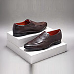 Ruosh Men's Burgundy Formal Loafers 1 Pair (UK/IND-7)